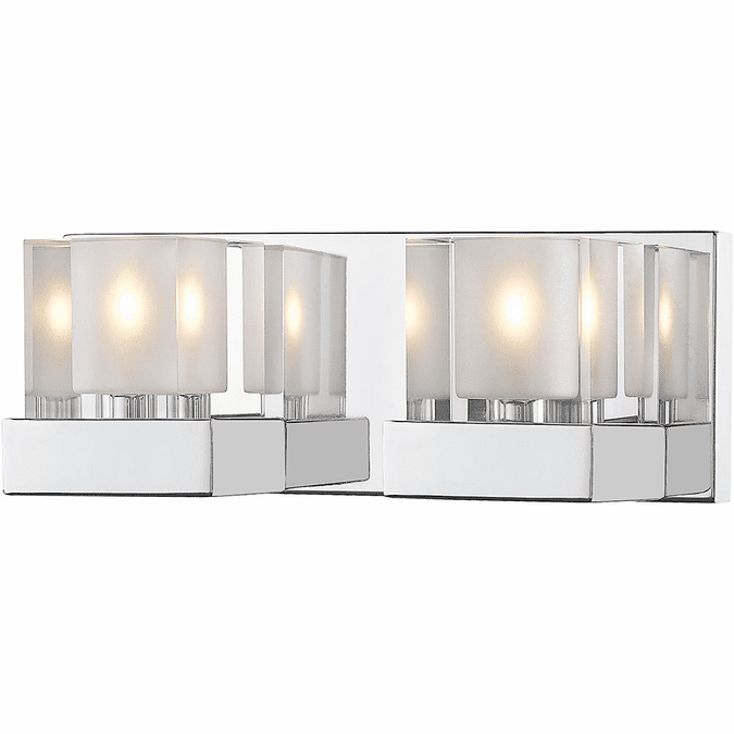 Z-Lite 467-2V-CH-LED Fallon Chrome LED 2-Light Bathroom Light Fixture