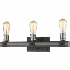 Z-Lite 472-3V-ABB Kirkland Contemporary Ashen Barnboard 3-Light Bath Wall Sconce