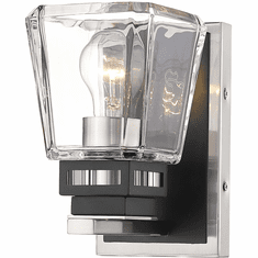 Z-Lite 474-1S-BN-MB Jackson Brushed Nickel and Matte Black Wall Lighting Sconce