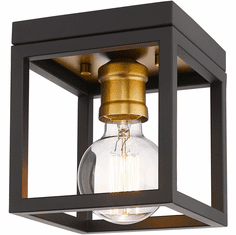 Z-Lite 480F1-MB-BN Kube Modern Matte Black / Brushed Nickel
