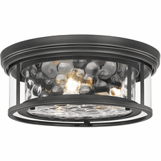 Z-Lite 493F3-MB Clarion Modern Matte Black 16" Home Ceiling Lighting