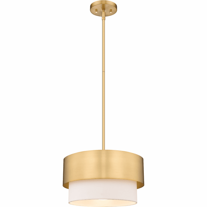 Z-Lite 495P12-MGLD Counterpoint Contemporary Modern Gold 12" Drum Lighting Pendant