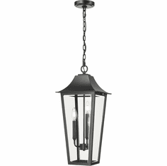 Z-Lite 5008CHB-BK Gannon Black 10" Outdoor Pendant Light