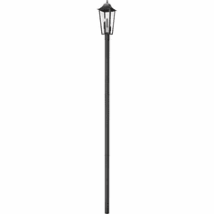 Z-Lite 5008PHBR-5009P120-BK Gannon Black Exterior Lamp Post Light