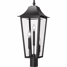 Z-Lite 5008PHBR-BK Gannon Black Exterior Post Light Fixture