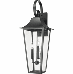 Z-Lite 5008XL-BK Gannon Black 12" Outdoor Wall Sconce Lighting