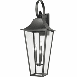 Z-Lite 5008XXL-BK Gannon Black 16" Outdoor Wall Light Sconce