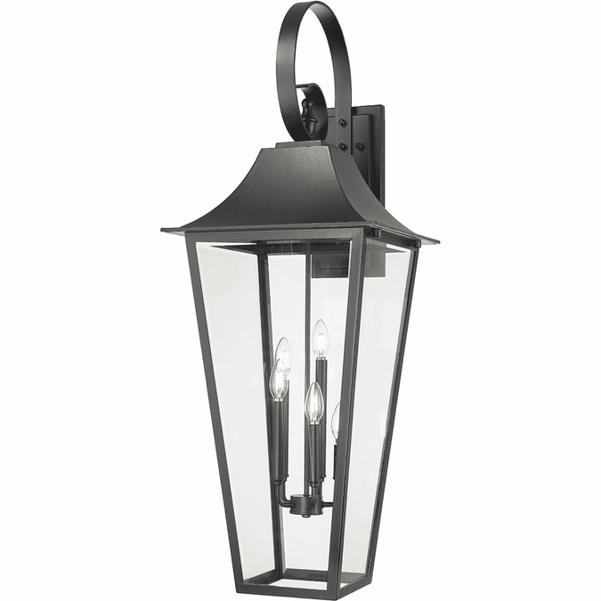 Z-Lite 5008XXL-BK Gannon Black 16" Outdoor Wall Light Sconce