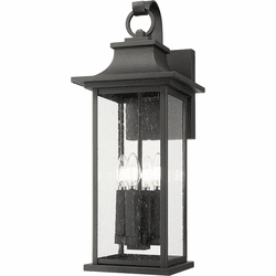 Z-Lite 5017B-BK Tiberius Black Outdoor Lighting Wall Sconce