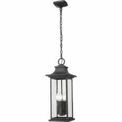Z-Lite 5017CHB-BK Tiberius Black Outdoor Pendant Lighting