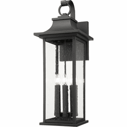 Z-Lite 5017XL-BK Tiberius Black Outdoor Wall Sconce
