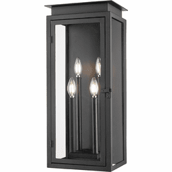 Z-Lite 5018B-BK Nova Black Outdoor Sconce Lighting