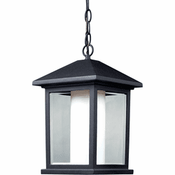 Z-Lite 523CHB Mesa Black Outdoor Pendant Light