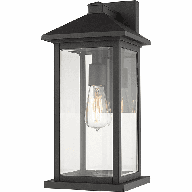 Z-Lite 531MXL-BK Portland Black Outdoor 18" Wall Lamp
