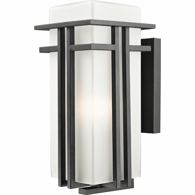 Z-Lite 549B-BK Abbey Black 17" Tall Outdoor Wall Sconce Lighting