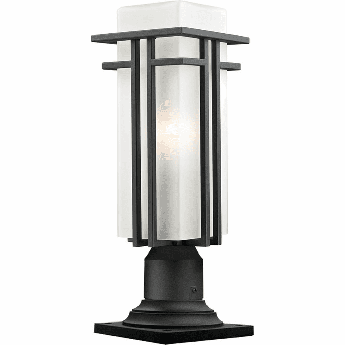 Z-Lite 549PHMR-533PM-BK Abbey Black 19" Tall Outdoor Pier Mount