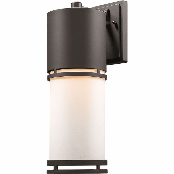 Z-Lite 560B-DBZ-LED Luminata Contemporary Deep Bronze LED Exterior Wall Lighting Sconce
