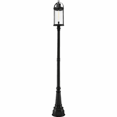 Z-Lite 569PHXL-564P-BK Roundhouse Black Outdoor Post Lighting