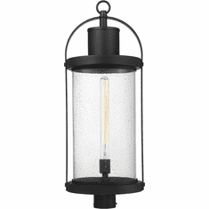 Z-Lite 569PHXL-BK Roundhouse Black Exterior Post Lamp