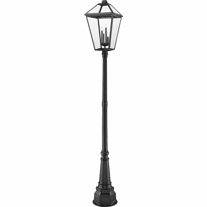 Z-Lite 579PHXLXR-564P-BK Talbot Black Outdoor Post Light Fixture