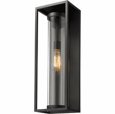 Z-Lite 584B-BK Dunbroch Contemporary Black Outdoor 24" Wall Mounted Lamp