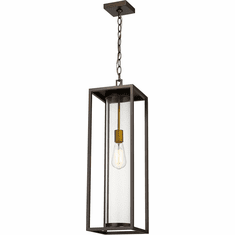 Z-Lite 584CHB-DBZ-OBS Dunbroch Contemporary Deep Bronze / Outdoor Brass Exterior Pendant Lighting