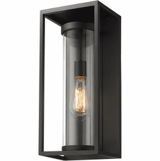 Z-Lite 584M-BK Dunbroch Contemporary Black Outdoor 18" Wall Light Fixture