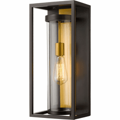 Z-Lite 584M-DBZ-OBS Dunbroch Modern Deep Bronze / Outdoor Brass Exterior 18" Lighting Wall Sconce
