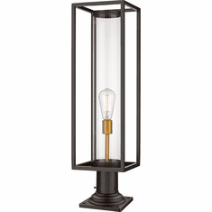 Z-Lite 584PHBR-533PM-DBZ Dunbroch Contemporary Deep Bronze / Outdoor Brass Outdoor Pier Mount