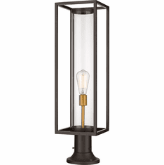 Z-Lite 584PHBR-553PM-DBZ Dunbroch Contemporary Deep Bronze / Outdoor Brass Outdoor Pier Mount
