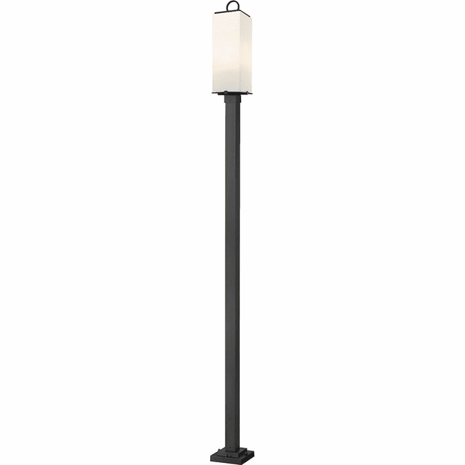 Z-Lite 593PHBS-536P-BK Sana Contemporary Black Outdoor Lighting Post Light