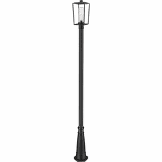 Z-Lite 594PHBS-BK Sheridan Contemporary Black Exterior Post