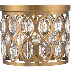 Z-Lite 6010F12HB Dealey Heirloom Brass 12" Ceiling Light