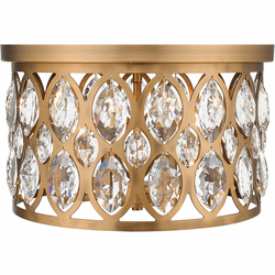 Z-Lite 6010F15HB Dealey Heirloom Brass 16" Ceiling Lighting Fixture