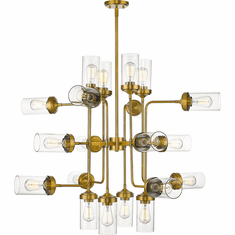 Z-Lite 617-20FB Calliope Contemporary Foundry Brass 42" Lighting Chandelier