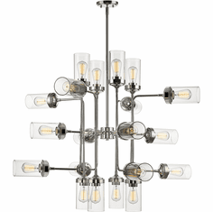 Z-Lite 617-20PN Calliope Modern Polished Nickel 42" Chandelier Lamp