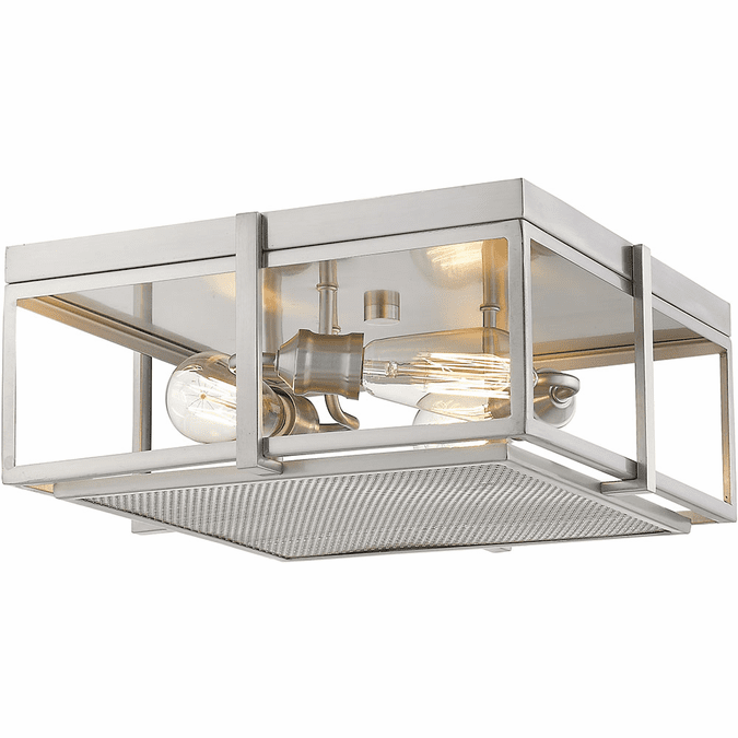 Z-Lite 724F15-BN Halycon Contemporary Brushed Nickel 16" Overhead Light Fixture