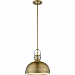 Z-Lite 725P12-HBR Melange Contemporary Heritage Brass Pendant Lighting