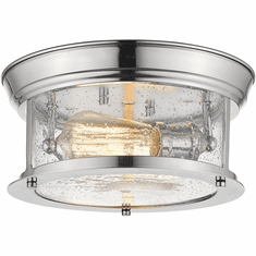 Z-Lite 727F10-CH Sonna Contemporary Chrome Flush Mount Light Fixture