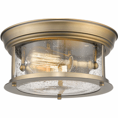 Z-Lite 727F10-HBR Sonna Contemporary Heritage Brass Flush Mount Lighting Fixture