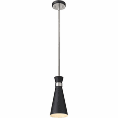 Z-Lite 728MP-MB-BN Soriano Modern Matte Black / Brushed Nickel Mini Drop Ceiling Light Fixture