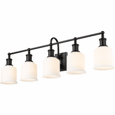 Z-Lite 733-5V-MB Bryant Modern Matte Black 5-Light Bath Lighting Sconce