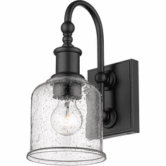 Z-Lite 734-1S-MB Bryant Contemporary Matte Black Wall Lamp