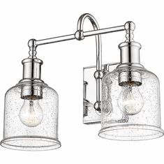 Z-Lite 734-2V-CH Bryant Modern Chrome 2-Light Bathroom Light Sconce