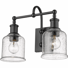 Z-Lite 734-2V-MB Bryant Contemporary Matte Black 2-Light Bath Lighting