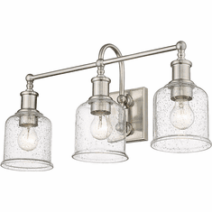 Z-Lite 734-3V-BN Bryant Contemporary Brushed Nickel 3-Light Bathroom Wall Light Fixture