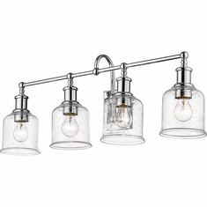 Z-Lite 734-4V-CH Bryant Contemporary Chrome 4-Light Bath Sconce
