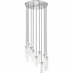Z-Lite 740P-11R-BN Beau Modern Brushed Nickel 24" Multi Hanging Lamp