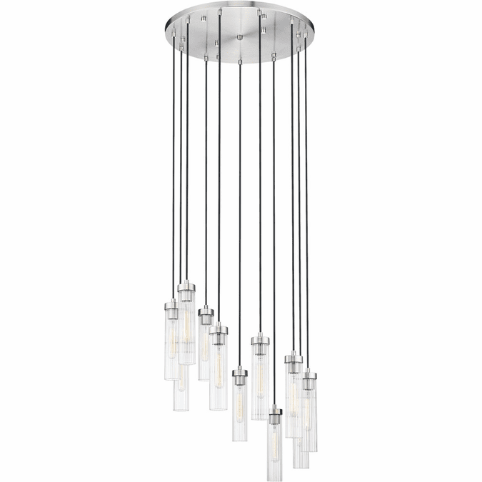 Z-Lite 740P-11R-BN Beau Modern Brushed Nickel 24" Multi Hanging Lamp