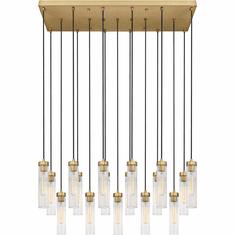 Z-Lite 740P-17L-RB Beau Contemporary Rubbed Brass 42" Multi Drop Lighting